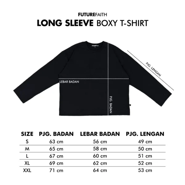 FutureFaith - Tshirt Boxy Long Sleeve Pria - Image 6