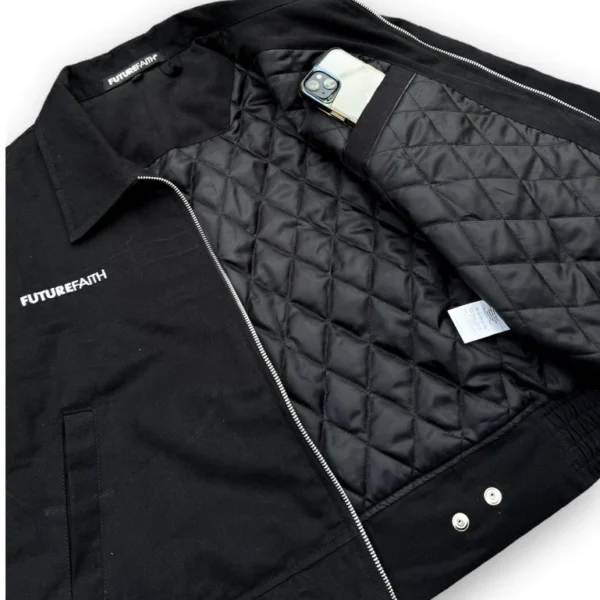 FutureFaith - Work Jacket Boxy Pria Black Beauty Timeless - Image 6