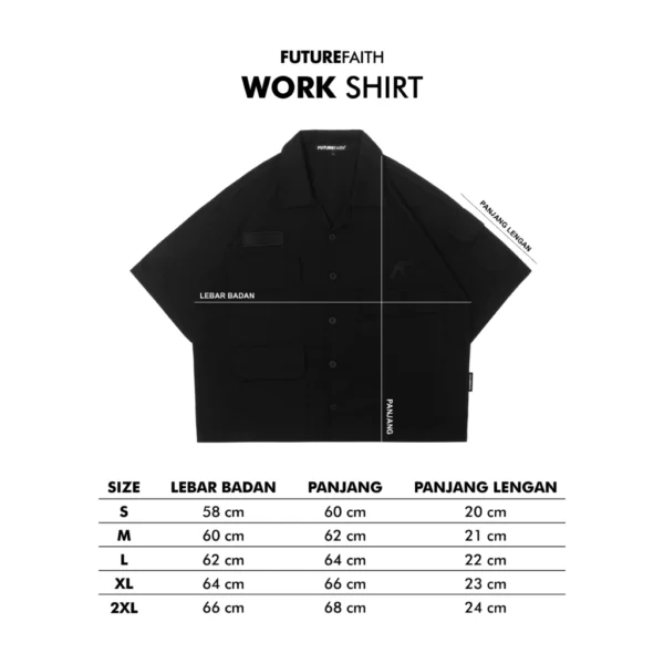 FutureFaith - Workshirt Boxy Pocket Pro Series Black on Black - Image 7