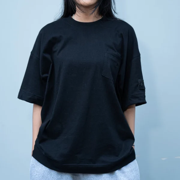 FutureFaith - Boxy Pocket Tshirt Cotton Combed 20s | Aplication Logo Embrodery Black Beauty Unisex - Image 6