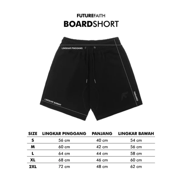 FutureFaith - Boardshort Ripple Flecce 330gsm | Celana Pendek Unisex - Image 5