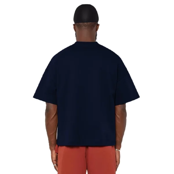 FUTUREFAITH - Tshirt Boxy Oversize Basic Heavyweight Navy - Image 4