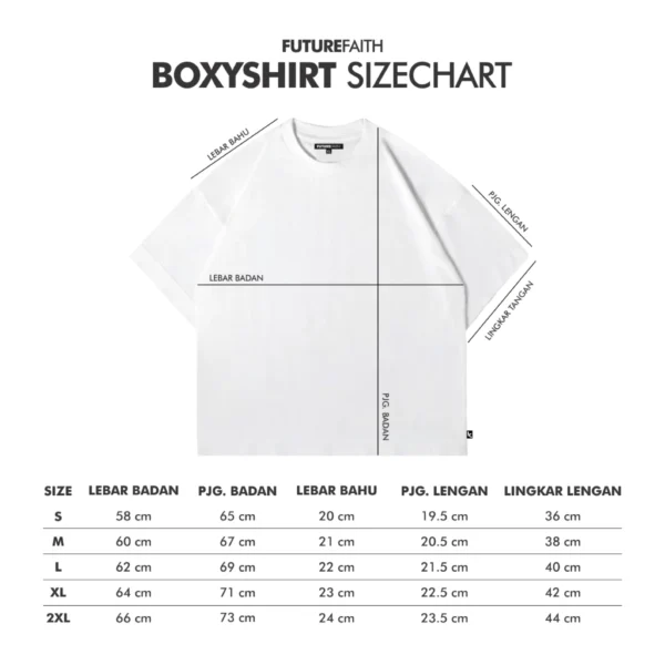 FUTUREFAITH - Tshirt Boxy Oversize Basic Heavyweight Navy - Image 5